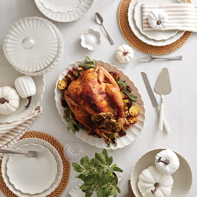 Footed Scalloped Centerpiece Bowl - Image 2