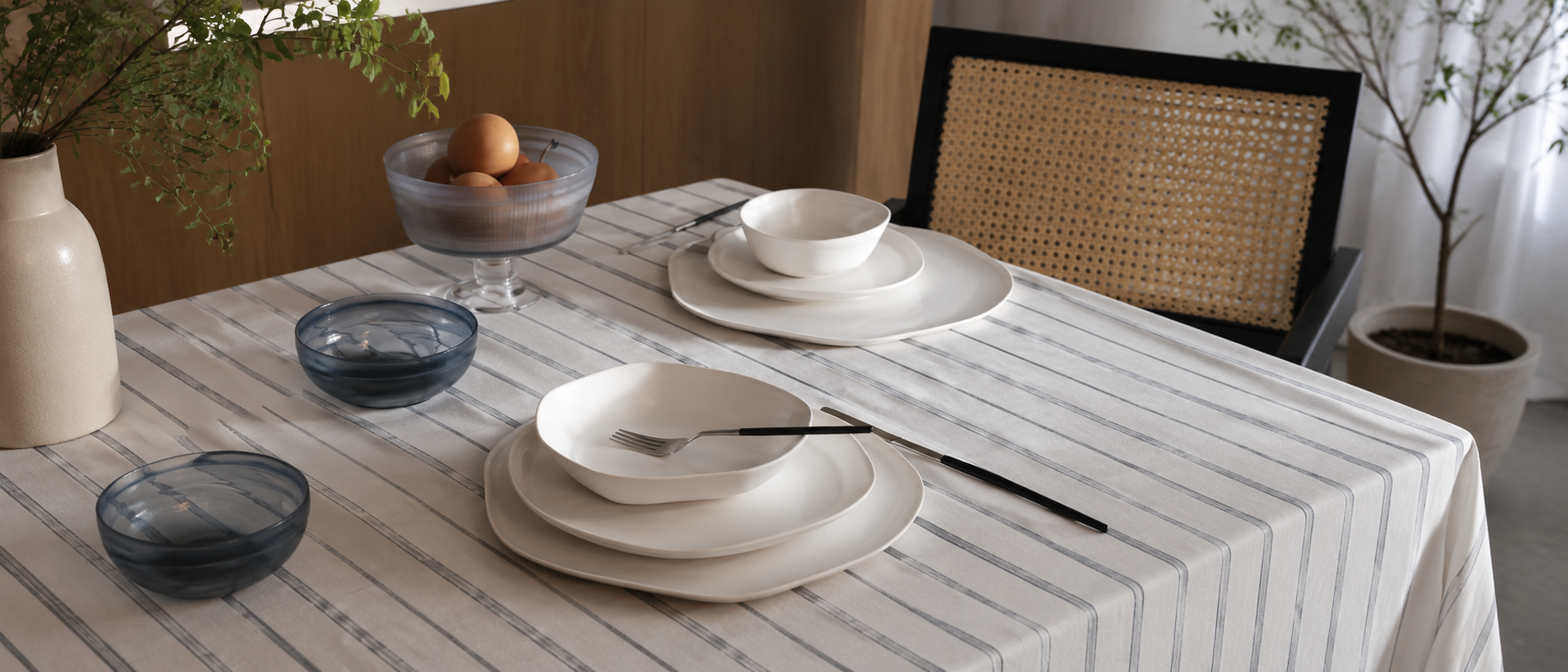 Thoughtful table setting for everyday dining