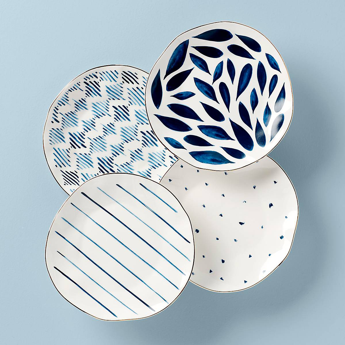 Blue Bay Dessert Decorative Plates - Set of 4