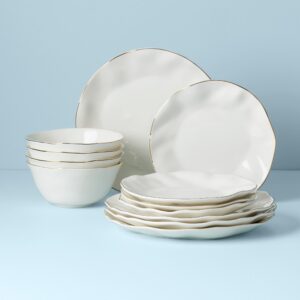 Creamy White Porcelain Dinnerware Set, 12-Piece
