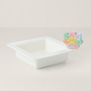 Square Candy Bowl with Heart Accent