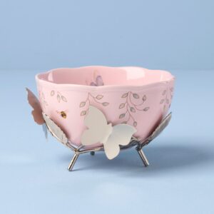 Decorative Floral Bowl with Stand