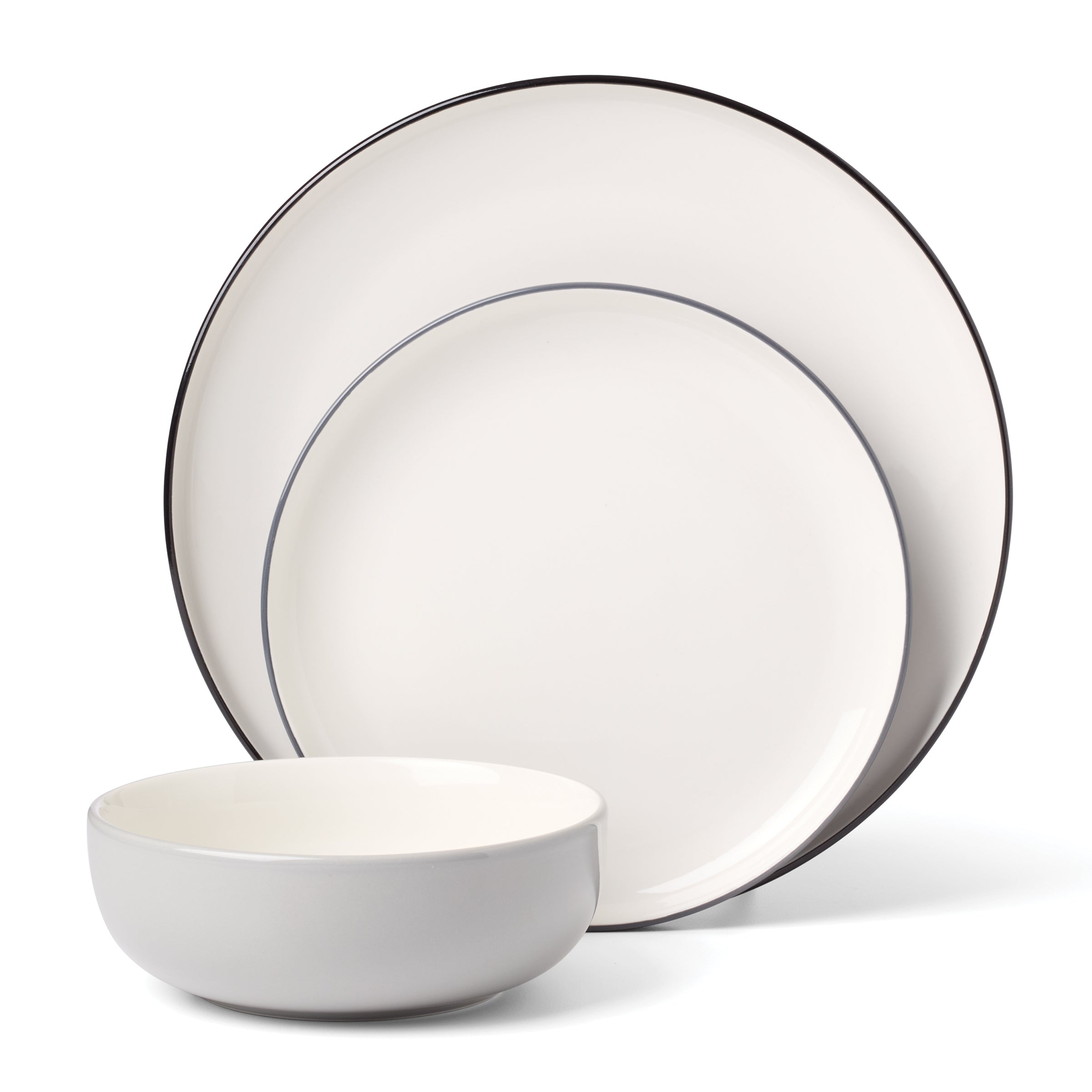 Pumice Ombre Porcelain Dinnerware Set, 12-Piece - Image 10
