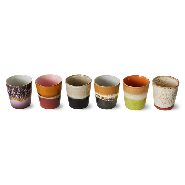 Earth Tone Coffee Mugs - Set of 6 - Image 3